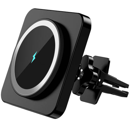 MagSafe Wireless Car Charger and Air Vent Mount - Fast Charging Holder for iPhone 17/16/15/14/13/12 - Black