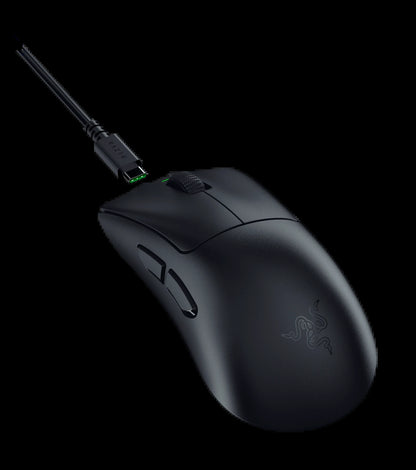 Razer DeathAdder V3 Hyperspeed Wireless Ergonomic Optical Gaming Mouse, 26,000 DPI, Black