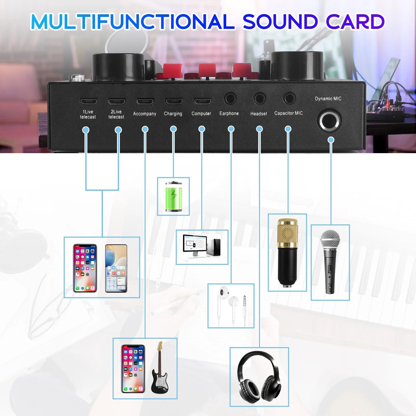 Professional USB Microphone Bundle for Podcasting and Studio Recording, Ideal for Computer Use and Live Streaming