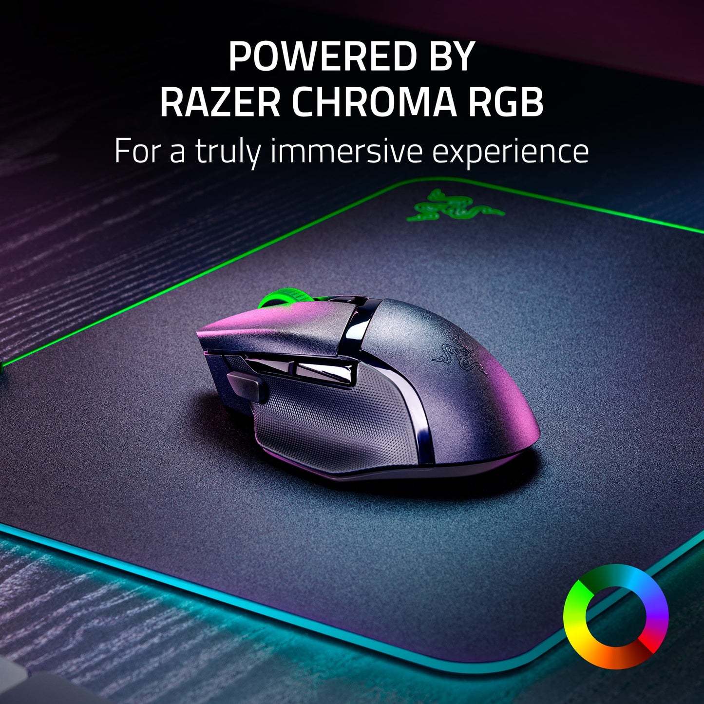 Basilisk V3 Hyperspeed Wireless Gaming Mouse for PC with RGB Chroma - Black