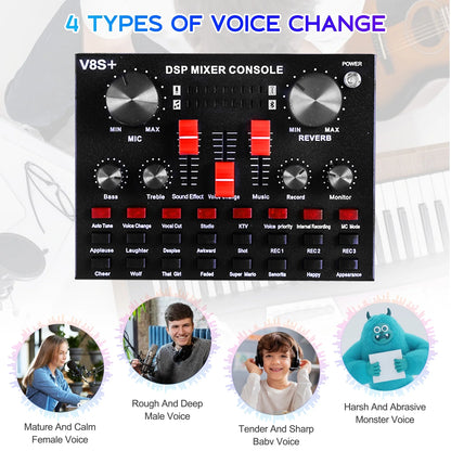 Professional USB Microphone Bundle for Podcasting and Studio Recording, Ideal for Computer Use and Live Streaming