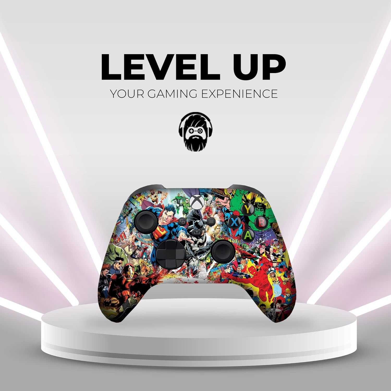 Custom Wireless Xbox Controller with Permanent Hydro-Dip Printing for Xbox One and Xbox Series X/S - Proudly Made in the USA