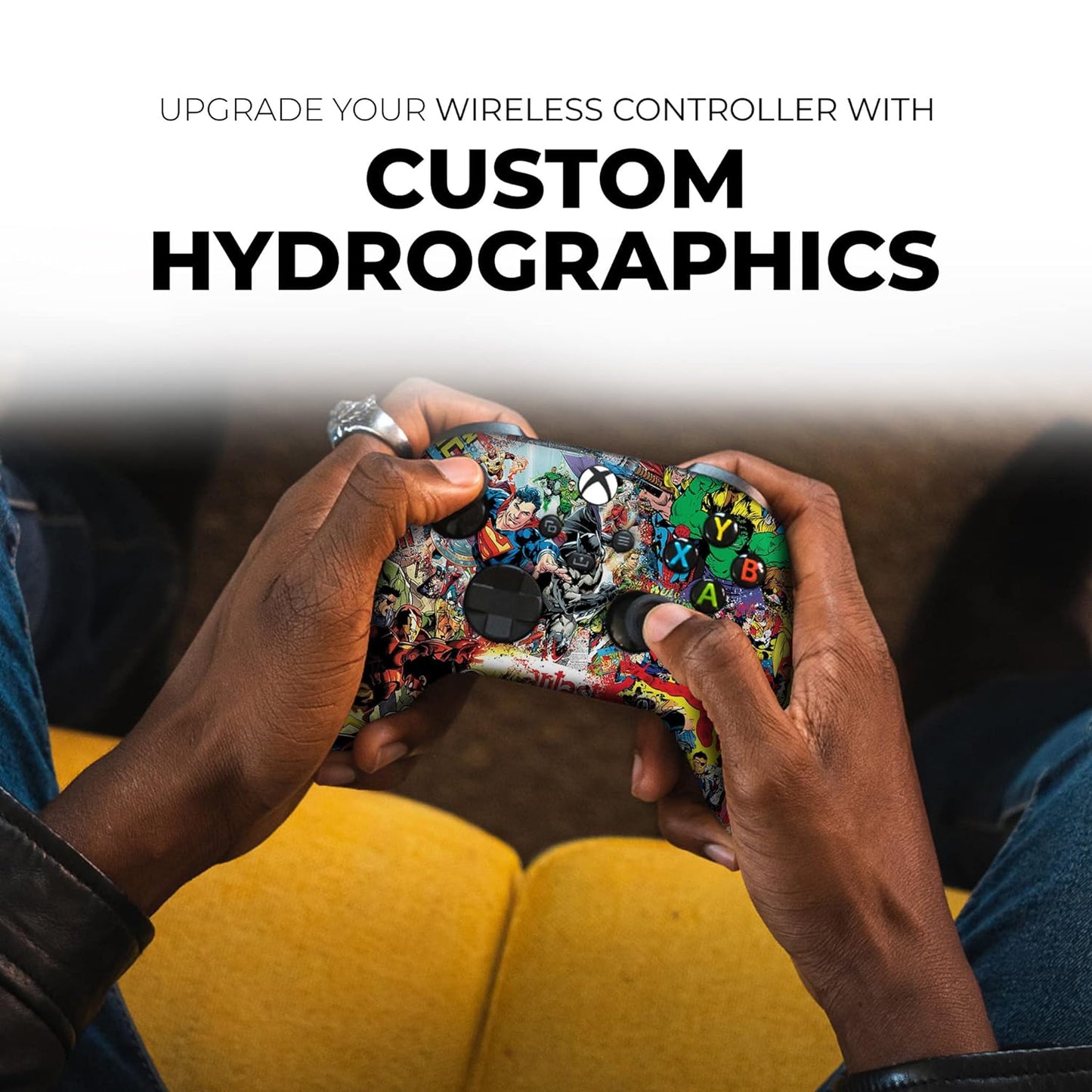 Custom Wireless Xbox Controller with Permanent Hydro-Dip Printing for Xbox One and Xbox Series X/S - Proudly Made in the USA