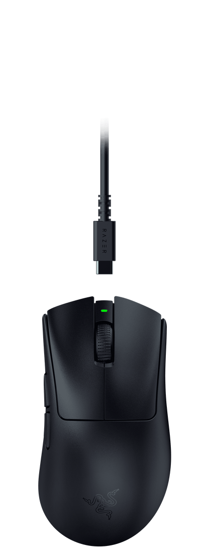 Razer DeathAdder V3 Hyperspeed Wireless Ergonomic Optical Gaming Mouse, 26,000 DPI, Black