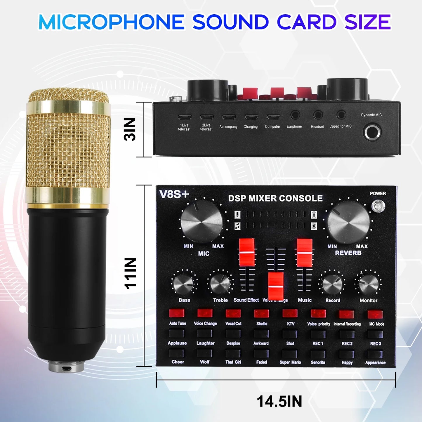 Professional USB Microphone Bundle for Podcasting and Studio Recording, Ideal for Computer Use and Live Streaming