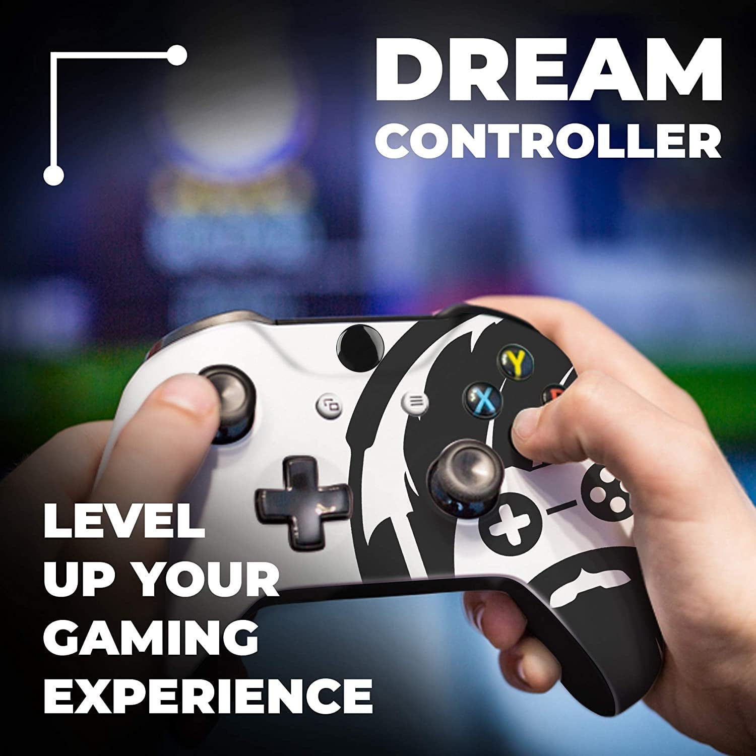 Custom Wireless Xbox Controller with Permanent Hydro-Dip Printing for Xbox One and Xbox Series X/S - Proudly Made in the USA