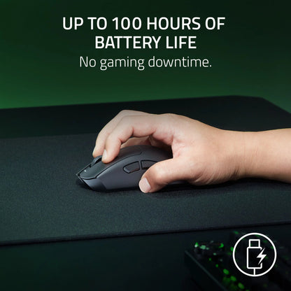 Razer DeathAdder V3 Hyperspeed Wireless Ergonomic Optical Gaming Mouse, 26,000 DPI, Black