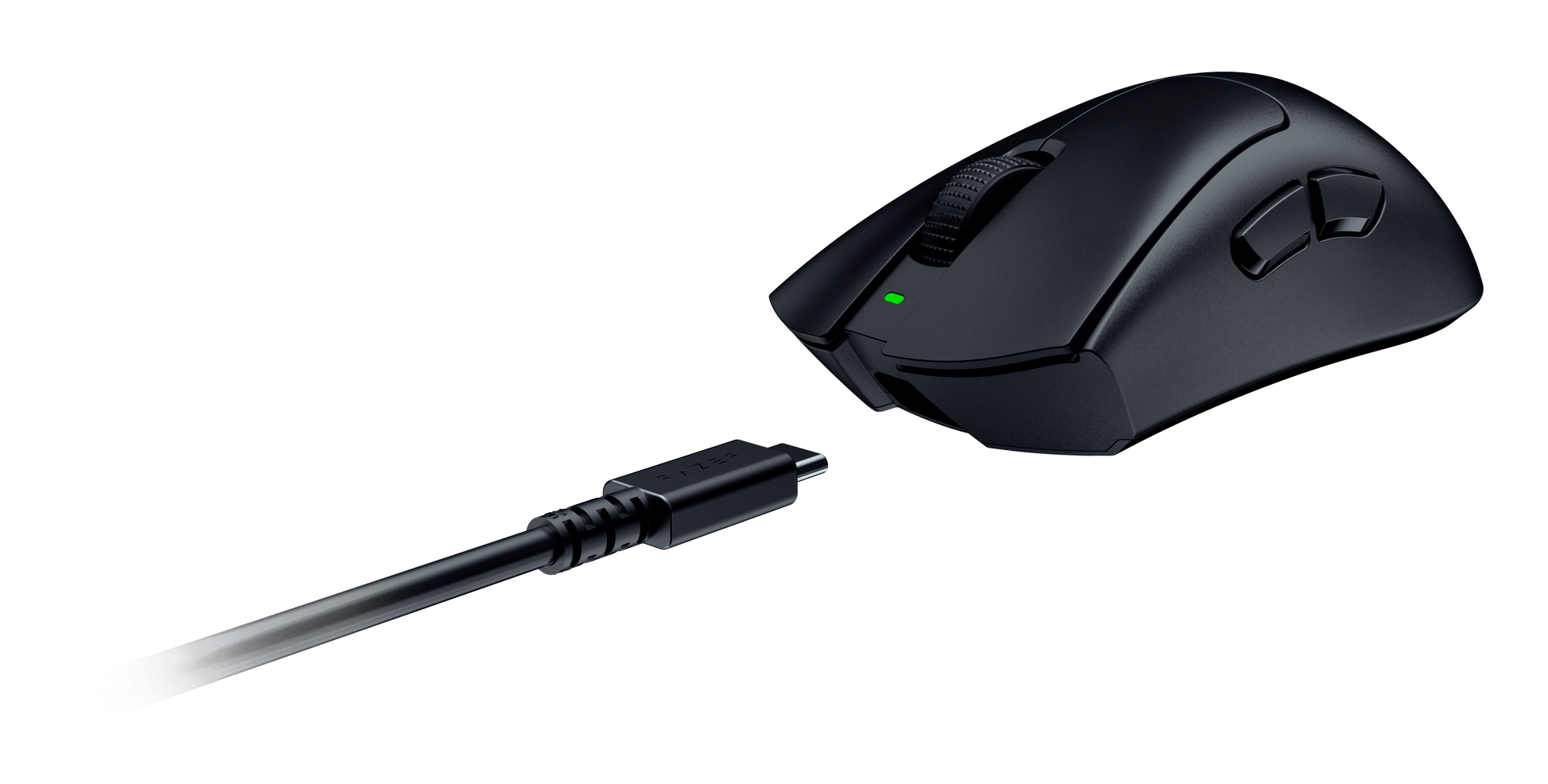 Razer DeathAdder V3 Hyperspeed Wireless Ergonomic Optical Gaming Mouse, 26,000 DPI, Black