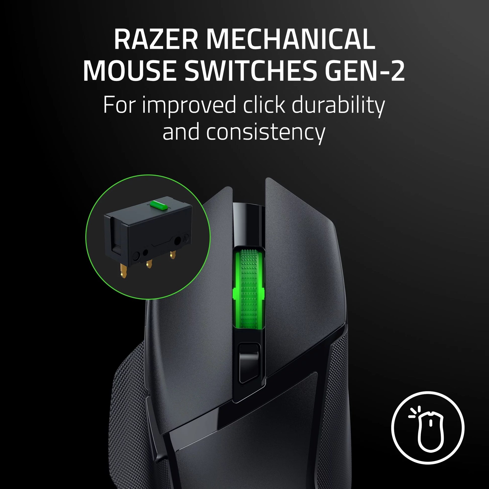 Basilisk V3 Hyperspeed Wireless Gaming Mouse for PC with RGB Chroma - Black