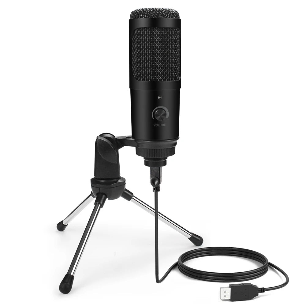 Elevate Your Sound Experience with the Metal USB Condenser Microphone D80 - Perfect for Karaoke, Recording, and Streaming!